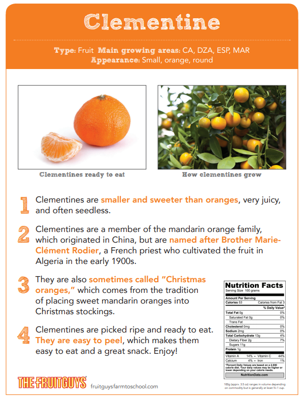 tangerine and clementine difference